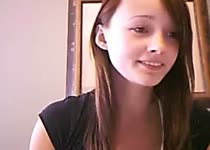 Geil tiener meisje voor de webcam
